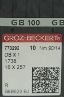 Набор игл для промышленной швейной машины Groz-Beckert DBx1 90 R GB-10 (универсальные) - 