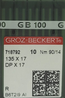 Набор игл для промышленной швейной машины Groz-Beckert DPx17 90 R GB-10 (универсальные) - 