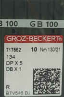 Набор игл для промышленной швейной машины Groz-Beckert DPx5 130 R GB-10 (универсальные) - 