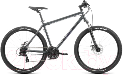 Велосипед Forward Sporting 29 2.1 D 2023 / RB3R9M166XBKDGY (черный/темно-серый)