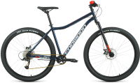Велосипед Forward Sporting 29 X D 2022 / RBK22FW29967 (темно-синий/красный) - 