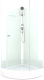 Душевая кабина Domani-Spa Simple 99 Eco / DS01EcSm99LWCl00-V1.2 (белый/прозрачное стекло) - 