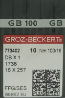 Набор игл для промышленной швейной машины Groz-Beckert DBx1 100 SES GB-10 (для трикотажа) - 