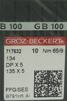 Набор игл для промышленной швейной машины Groz-Beckert DPx5 65 SES GB-10 (для трикотажа) - 