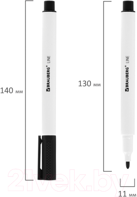 Набор маркеров Brauberg Line / 880743 (12шт)