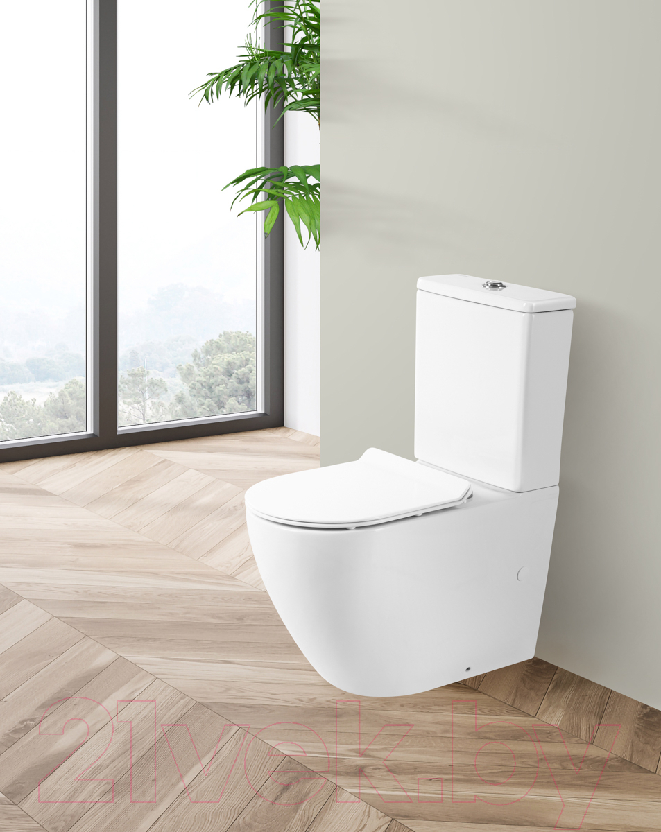 Унитаз напольный BelBagno Sfera-R BB2141CPR/BB2111SC