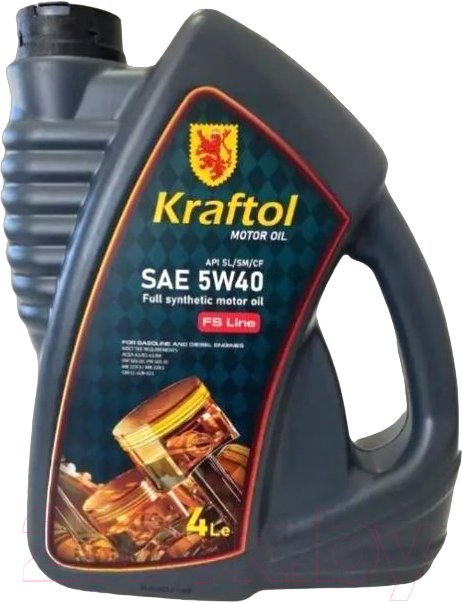 Моторное масло Kraftol API SL/SM/CF SAE 5W40 / 3468 (4л)