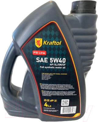 Моторное масло Kraftol API SL/SM/CF SAE 5W40 / 3468 (4л)