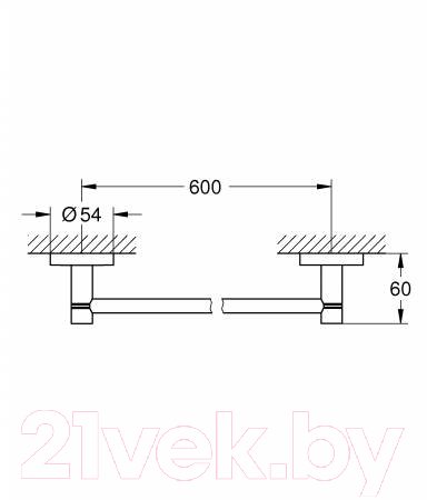 Держатель для полотенца GROHE Essentials 40366AL1