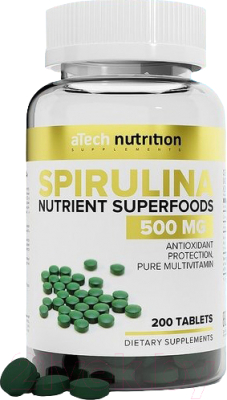Пищевая добавка Atech Nutrition Spirulina (200 таблеток)