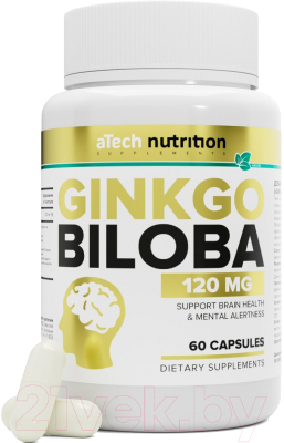 Пищевая добавка Atech Nutrition Ginkgo Biloba (60 капсул)