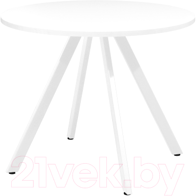 Обеденный стол Millwood Олесунн D1000 (белый/металл белый)