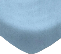 Простыня Luxsonia Махра на резинке 180x200 / Мр0020-8 (голубой) - 