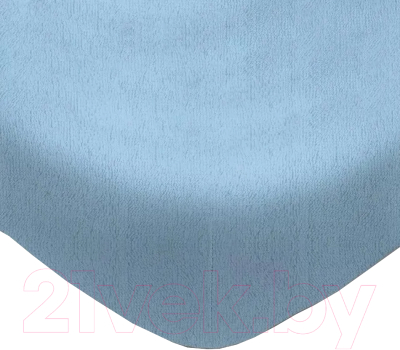 Простыня Luxsonia Махра на резинке 180x200 / Мр0020-8 (голубой)