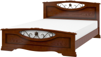 Двуспальная кровать Bravo Мебель Ева 5 160x200 (орех) - 