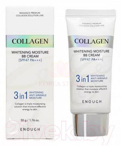 BB-крем Enough Collagen 3 In 1 Whitening Moisture Bb Сream SPF47 PA++ (50мл) — фото 2