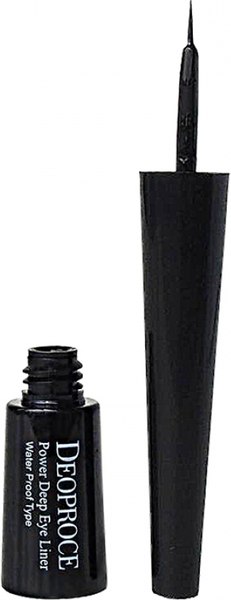 Подводка для глаз жидкая Deoproce Power Deep Eyeliner Водостойкая (5мл)