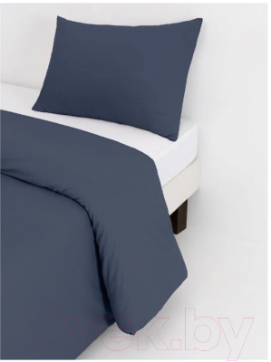 Комплект постельного белья ВАСИЛИСА Idea Евро / 273976 (синий)