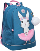 Школьный рюкзак Grizzly RG-363-4 (синий) - 