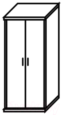Шкаф Skyland СТ-1.9 с глухими дверьми (белый)