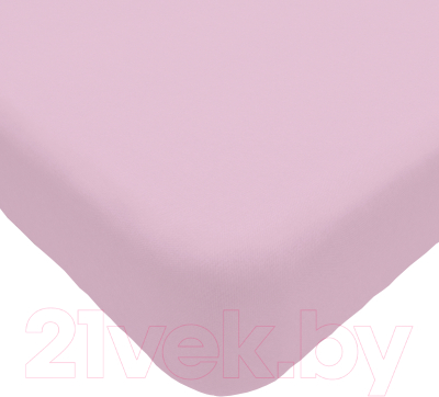 Простыня Luxsonia Трикотаж на резинке 120x200 / Мр0010-37 (лиловый)