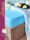 Простыня Luxsonia Трикотаж на резинке 120x200 / Мр0010-9 (бирюзовый) - 
