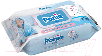 Влажные салфетки детские Lody Ponie Sensitive (120шт)