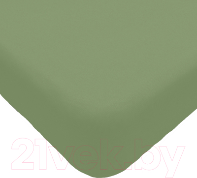 Простыня Luxsonia Трикотаж на резинке 200x200 / Мр0010-17 (фисташковый)