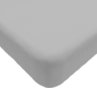 Простыня Luxsonia Трикотаж на резинке 200x200 / Мр0010-10 (светло-серый) - 