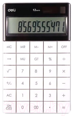 Калькулятор Deli Touch / 1589WHITE (белый)