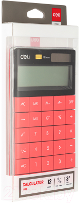 Калькулятор Deli Touch / 1589PINK (розовый)