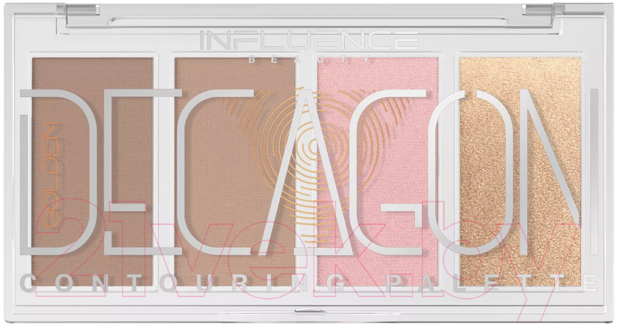 Палетка для скульптурирования Influence Beauty Golden Decagon Contouring Palette тон 01