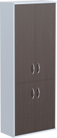 Шкаф Skyland СТ-1.3 с глухими средними и малыми дверьми (венге магия/металлик) - 