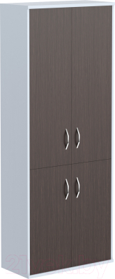 Шкаф Skyland СТ-1.3 с глухими средними и малыми дверьми (венге магия/металлик)