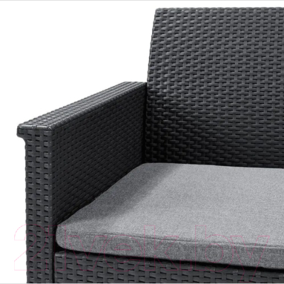 Изображение товара Комплект садовой мебели Keter Elodie 2 Seater / 253948 (графит)