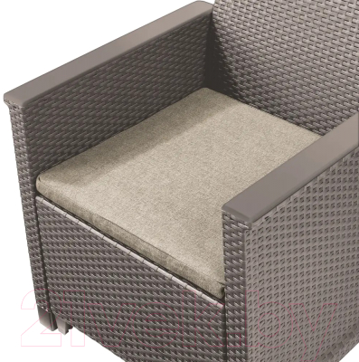 Комплект садовой мебели Keter Elodie 2 Seater / 254091 (капучино)