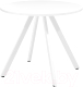 Обеденный стол Millwood Олесунн D900 18мм (белый/металл белый) - 