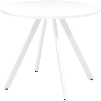 Обеденный стол Millwood Олесунн D1000 18мм (белый/металл белый) - 