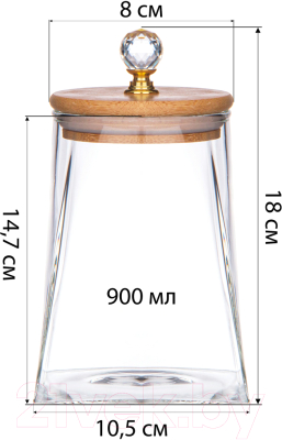 Емкость для хранения Agness 889-162