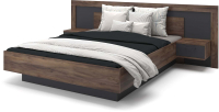Двуспальная кровать MySTAR Вирджиния 100.1826 (таксус/графит) - 