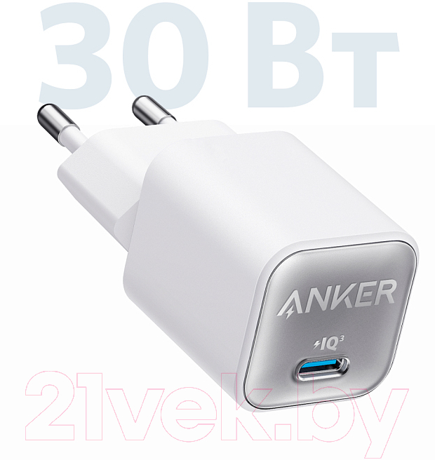 Адаптер питания сетевой Anker 511 Nano III 30W / ANK-A2147G21-WT