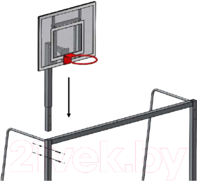 Баскетбольный стенд Dinamika ZSO-003905