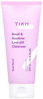 Гель для умывания TIAM Snail & Azulene Low pH Cleanser (200мл) - 