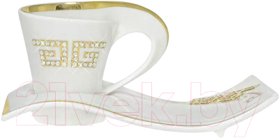 Чашка с блюдцем Lenardi Givenchi Gold 108-079