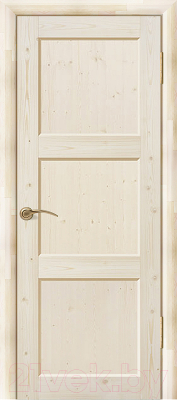 Дверь межкомнатная Wood Goods ДГФ-3Ф 60x200 (сосна неокрашенная)