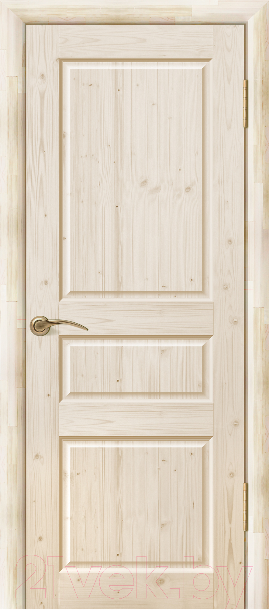 Дверь межкомнатная Wood Goods ДГФ-3Ф-2 70x200 (неокрашенный массив хвои)