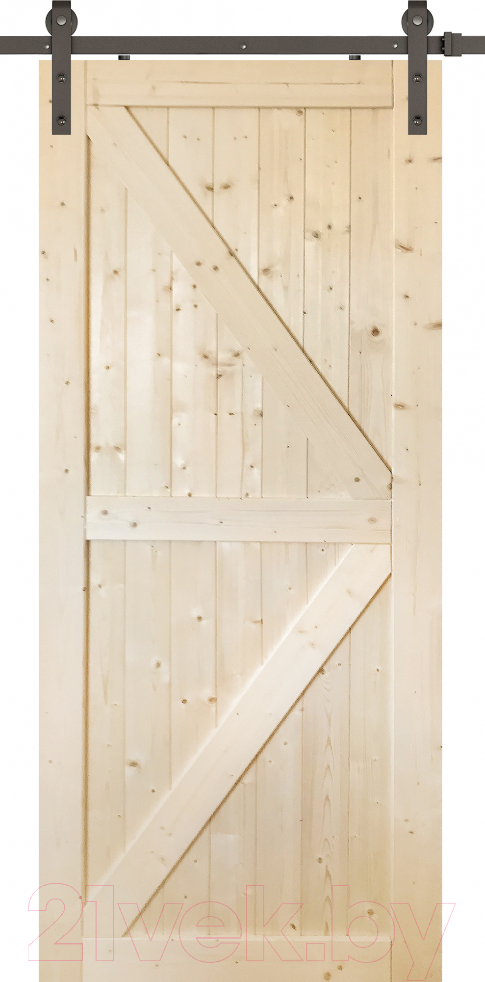 Дверь межкомнатная Wood Goods ДГ-АМБ 60x200 (неокрашенный массив хвои)