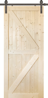 Дверь межкомнатная Wood Goods ДГ-АМБ 60x200 (сосна неокрашенная) - 
