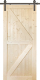 Дверь межкомнатная Wood Goods ДГ-АМБ 80x200 (сосна неокрашенная) - 