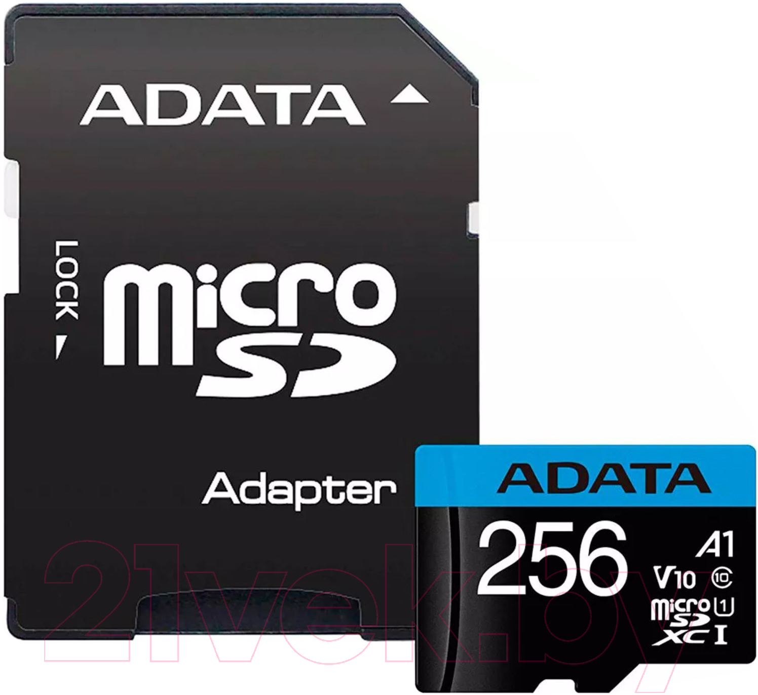 Карта памяти A-data microSDXC 256GB + адаптер (AUSDX256GUICL10A1-RA1)